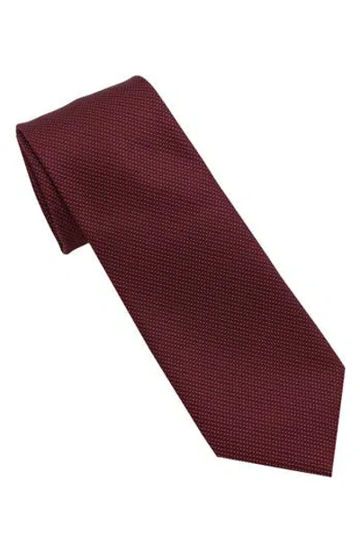 Dkny Pin Stripe Tie In Burgundy