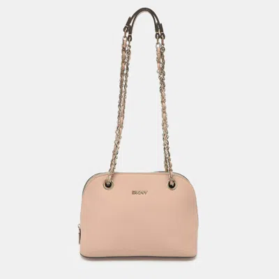 Pre-owned Dkny Pink Leather Shoulder Bag