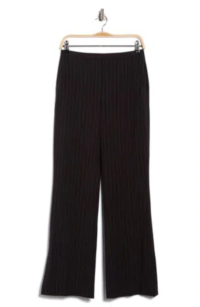 Dkny Pinstripe Pants In Black