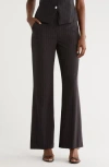 Dkny Pinstripe Pants In Black