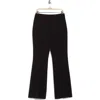 Dkny Pintuck Flare Leg Pants In Black