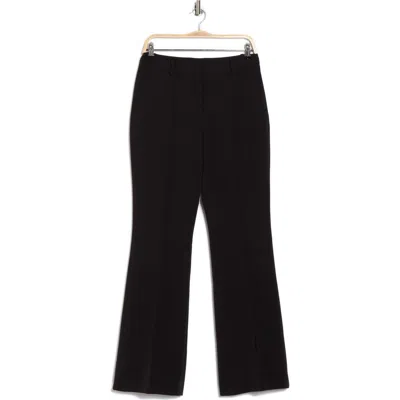 Dkny Pintuck Flare Leg Pants In Black