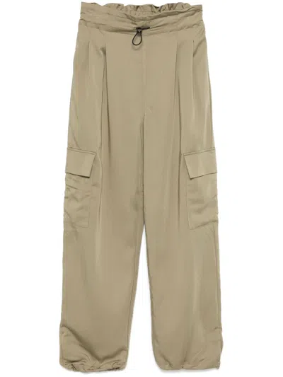 Dkny Pleat-detail Trousers In Green