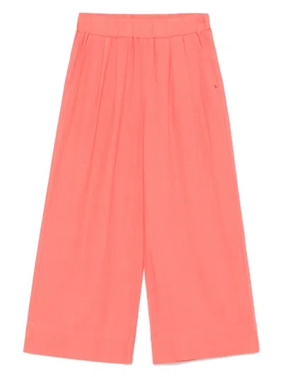 Dkny Pleated Trousers In Pink