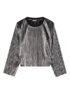 Dkny Plissé T-shirt In Black