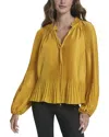 Dkny Plisse Tie Top In Pattern