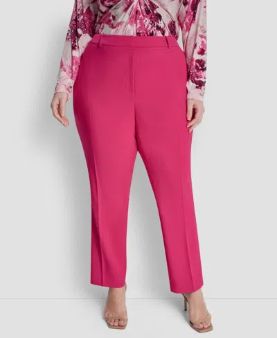 Dkny Plus Size Essex Ankle Pants In Pink