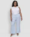 Dkny Plus Size Mid Rise Straight-leg Pants