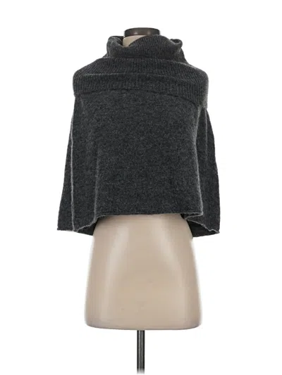 Pre-owned Dkny Poncho In Gray