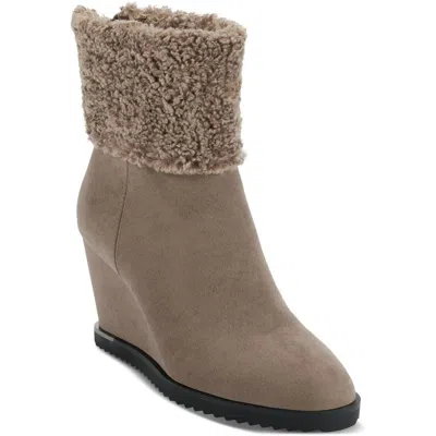 Dkny Powell Womens Zipper Wedge Boots