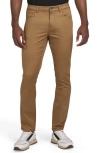 Dkny Powerstretch Straight Leg Pants In Deep Khaki