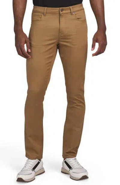 Dkny Powerstretch Straight Leg Pants In Deep Khaki