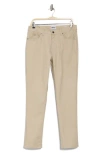 Dkny Powerstretch Straight Leg Pants In Khaki