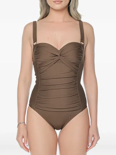 Dkny Princess Swimsuit In Brown