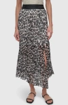 Dkny Print Asymmetric Midi Skirt In Animal