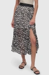 Dkny Print Asymmetric Midi Skirt In Spring Animal