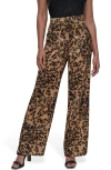 Dkny Print Drawstring Wide Leg Pants In Multi