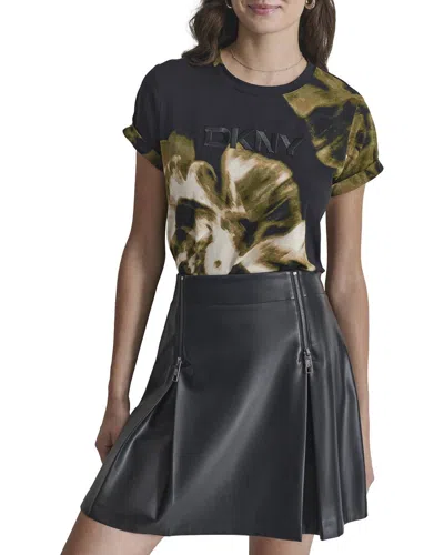 Dkny Printed Logo T-shirt In Black