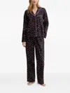 Dkny Printed Pyjama Set In Black