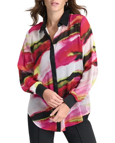 Dkny Printed Shirt In Multi