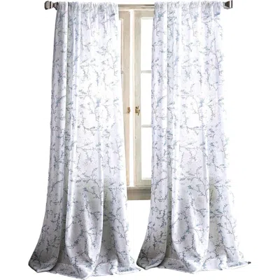 Dkny Promenade Set Of 2 Curtain Panels In Indigo