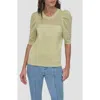 Dkny Puff Sleeve Sweater In Tea Green