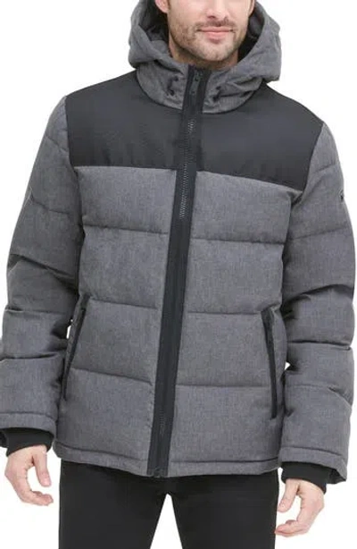 Dkny Puffer Jacket In Gray