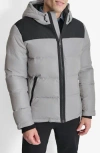 Dkny Puffer Jacket In Silver