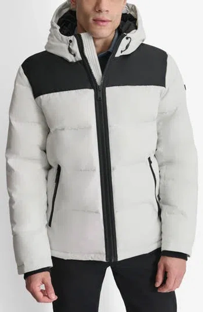 Dkny Puffer Jacket In White