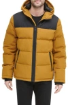 Dkny Puffer Jacket In Yellow