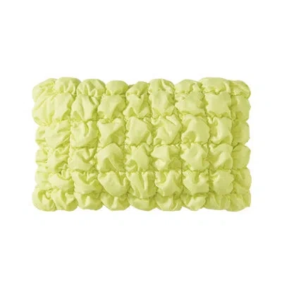 Dkny Puffer Stitch 14in X 24in Decorative Pillow In Yellow