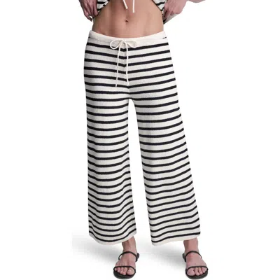 Dkny Pull On Drawstring Knit Pants In Multi