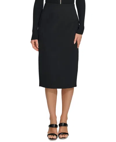 Dkny Pull-on Pencil Skirt In Pebble