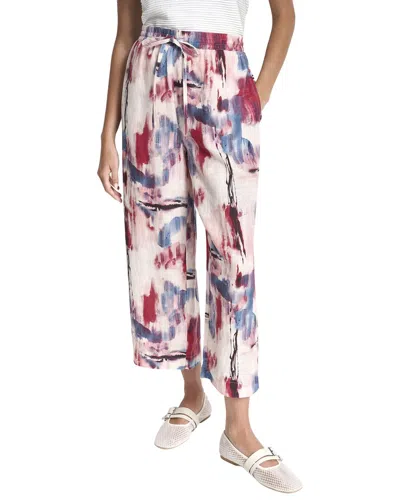 DKNY DKNY PRINTED PULL ON LINEN PANT