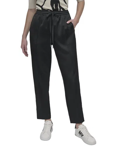 Dkny Pull On Side Stitch Pant In Black