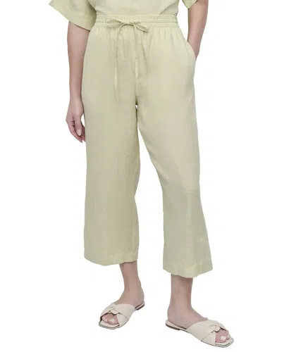 Dkny Pull On Straight Leg Linen Pant In Green