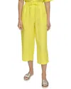 DKNY DKNY PULL-ON STRAIGHT LEG LINEN PANT