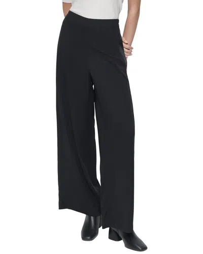 Dkny Pull On Wide Leg Twi In Black