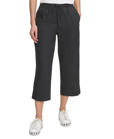 DKNY PULL-ON WIDE-LEG PANTS