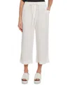 Dkny Pull-on Wide-leg Pants In White