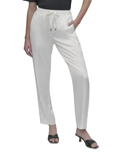 Dkny Pull-on Side Stitch Track Pant In White