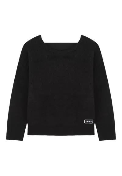 Dkny Kids' Pullover Baby  Knitted In Black