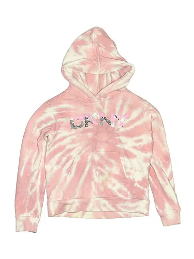 Pre-owned Dkny Kids' Pullover Hoodie In Pink