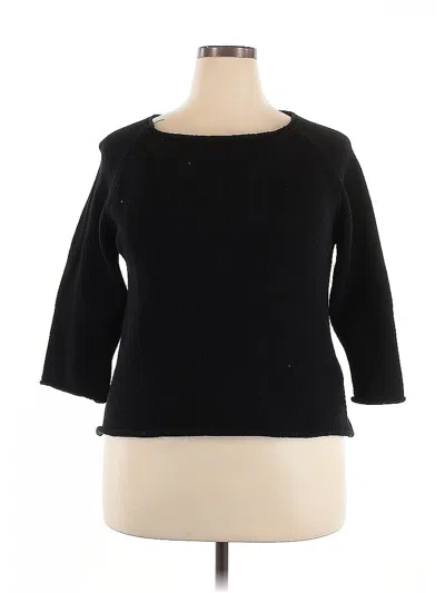 Pre-owned Dkny Pullover Sweater In Black
