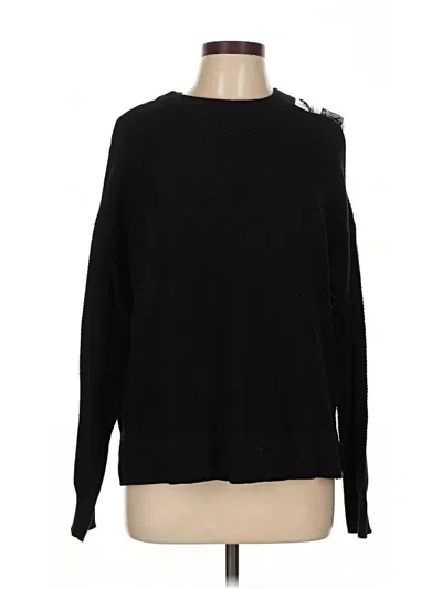 Pre-owned Dkny Pullover Sweater In Black