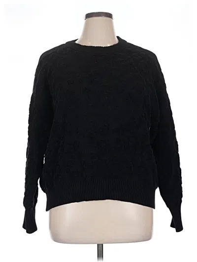 Pre-owned Dkny Pullover Sweater In Black