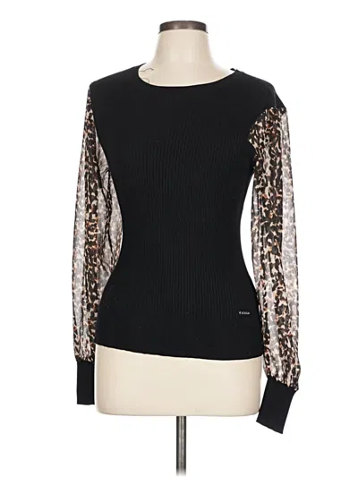 Pre-owned Dkny Pullover Sweater In Black