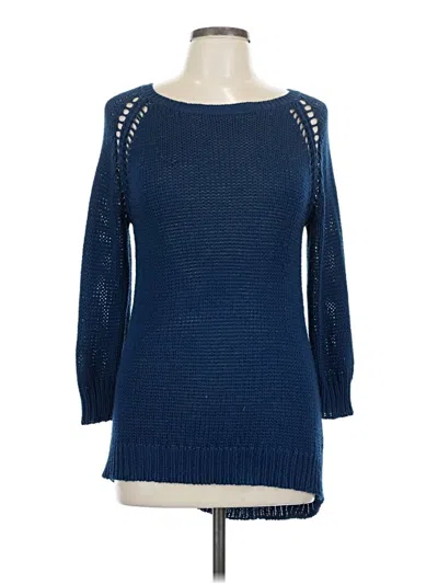 Pre-owned Dkny Pullover Sweater In Blue