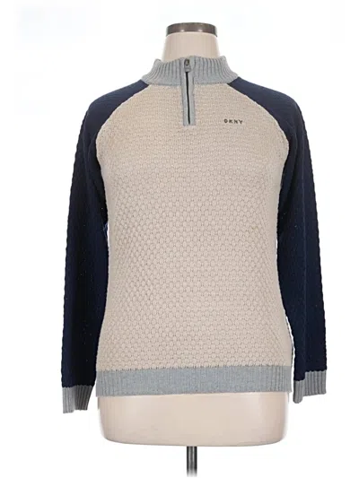 Pre-owned Dkny Pullover Sweater In Blue