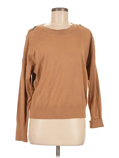 Pre-owned Dkny Pullover Sweater In Brown